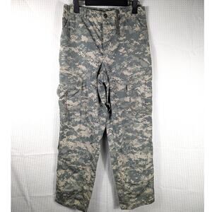 US Army ACU Combat Pants Small Regular Digital Camo Ripstop Cargo Military Issue